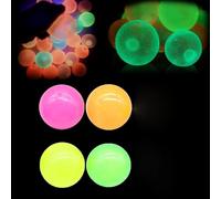Bolas Glorbs, bolas de techo, rebotan de nuevo a ti, bolas adhesivas que brillan en la oscuridad que se adhieren al techo, bolas de estrés para niños y adultos, cosas para adolescentes, bolas de
