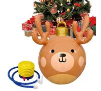 Bolas Inflables De Navidad Impermeable PVC Grande Decoración Del Hogar | Bolas Inflables Colgables Para Patio Jardín Puerta Ventana Vacaciones Festival Reuniones Celebraciones