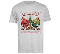 Bolas Llenas De Espíritu Navideño Camiseta Gris De Manga Corta para Hombre Unisex Black tee Baggy Oversized T-Shirt