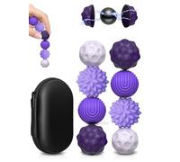 Bolas magnéticas de silicona, bolas magnéticas sensoriales, juego magnético antiestrés, juguete portátil de color morado
