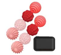 Bolas Magnéticas De Silicona: Esferas Relajantes, De La Presión Sensorial | Accesorio Tranquilo Y Calmante para Gadget De Escritorio, Kit De Enfoque De Dedo Antiansiedad con Piezas De Superfici