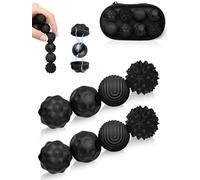 Bolas magnéticas de silicona, sensoriales, bolas magnéticas antiestrés, juego magnético, juguete portátil negro