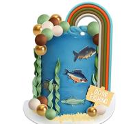 bolas marrones verdes decoración de tartas decoracion tarta arco iris verde decoraciones para fiesta de cumpleaños de pesca para fiesta de cumpleaños de despedida de jubilación