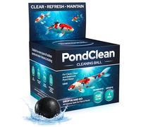 Bolas naturales para el cuidado de estanques, fácil mantenimiento para estanques al aire libre y características de agua, adecuadas para peces y plantas, hasta 2500 galones, 4 semanas de uso