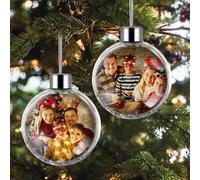 Bolas Navidad Personalizadas - Foto Impresa En Ambos Lados - Bolas Navidad Personalizadas-Adorno Navidad Personalizado, Adecuada para Familias, Regalo para Familiares, Amigos