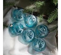 bolas navideñas para colgar en el árbol de Navidad, adornos para fiestas navideñas en casa (transparentes).