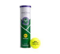 Bolas Oficiales de Tenis Slazenger Wimbledon - Bolas Profesionales de Torneo allcourt con tecnología Hydroguard (Caja de 4)