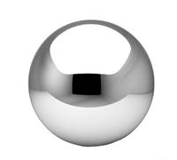 Bolas ornamentales grandes de acero inoxidable para jardín y patio con acabado de espejo, resistentes a la corrosión y adecuadas para decoración de patio y patio al aire libre (1 unidad)