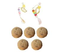 Bolas para Gatos - 5 Piezas Juguete Interactivo Gato - Bolas esponjosas para Gatitos - para Animales domésticos de Interior y Exterior Juguete de Aprendizaje