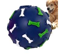 Bolas para perros con Squeaker - Juguete para masticar con impresión de hueso para cachorros, juegos dentales para perros de talla pequeña | para dueños de animales domésticos apasionados, casa