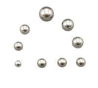 Bolas redondas lisas y sólidas de acero inoxidable 304, 2, 3, 4, 5, 6, 7, 8, 9-25 mm, rodamiento de precisión, anticorrosión y antioxidante, para bicicleta de montaña, bicicleta, scooter, niños (10 mm