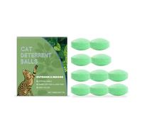 Bolas Repelentes para Gatos: Fórmula Repelente Segura y de Origen Vegetal para Uso en Interiores y Exteriores (Paquete de 10)