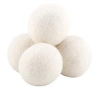 Bolas Secadoras de Lana, Suavizante de Telas Reutilizable de Fibra de Lana, Absorción de Agua, Elimina el Reemplazo de Lavandería Estática, 6 uds.