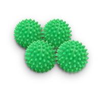 Bolas secadoras reutilizables no tóxicas, paquete de 4 unidades (verde)