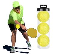 Bolas silenciosas de pickleeballs, bolas de pickleeball silenciosas-3x para reducir el ruido de espuma de PU, equipo hueco, accesorios de pelota deportiva de 74 mm para interiores, jardines césped