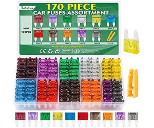 Bolatus 170Pcs Fusibles Coche Mini Pequeños Fusible Coche 2A 3A 5A 7.5A 10A 15A 20A 25A 30A 35A 40A +Fusibles Clip