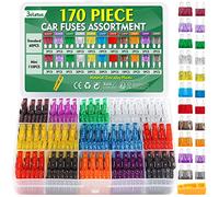 Bolatus 170Pcs Fusibles Coche Kit, 60 Mediano Fusibles Coche + 110 Mini Fusibles Coche + 1 Fusibles Clip, Automóvil Fusible para Caravanas Furgoneta Moto(2A 3A 5A 7.5A 10A 15A 20A 25A 30A 35A 40A)