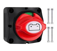 Bolatus Desconectador de Bateria 12V 24V 48V Interruptor de Batería 1-2 Both-OFF, 275A Desconectador de Bateria para Coche, Moto, Camión, Barco, Caravana