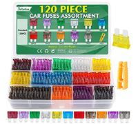 Bolatus 120Pcs Fusibles Coche Mediano Fusible Coche 2A 3A 5A 7.5A 10A 15A 20A 25A 30A 35A 40A Automóvil Fusible para Coche Moto Caravanas Furgoneta +Fusibles Clip