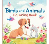 Bold and Easy Birds and Animals Coloring Book: 50 Relaxing Stress Relief Coloring Book for Seniors and Adults | Large Print, Simple and Fun Coloring ... Pages (Coloring Book for Adults and Seniors)