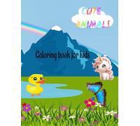 Bold and Easy Coloring Book: Animals cute and funny for kids