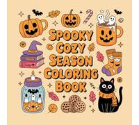 Bold and Easy Coloring Book for Adults and Teens Cozy Girl Halloween Season: Fun and Relaxing Fall and Halloween Coloring Pages with Pumpkins, Ghosts, and Cozy Scenes