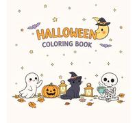 Bold and Easy Coloring Book: Spooky Days Cute Halloween and Autumn Designs for Adults, Seniors, Teens and Kids for Relaxation