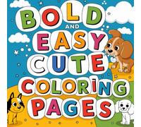 Bold And Easy Coloring Pages: Cute Coloring Puppies