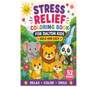 Bold and Easy Coloring Pages with Simple Large Designs for Relaxation Featuring Animals, Landscapes, Flowers, Patterns, Cute Things, Food, Fantasy, ... Relief Coloring Book for Adults and Kids