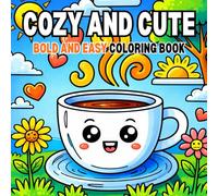 Bold and Easy Cozy and Cute Coloring Book: Simple, Adorable Designs with Thick Lines for Relaxation, Stress Relief, and Mindful Coloring