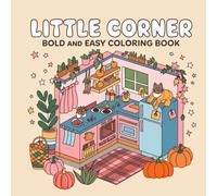 Bold and Easy Cozy Girl Summer Vibes Coloring Book | 45+ Large-Print Pages 8.5” x 8.5” Relaxing Aesthetic Designs for Teens, Adults