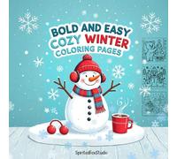 Bold and Easy Cozy Winter Coloring Pages (Cozy coloring by SpiritedFoxStudio)