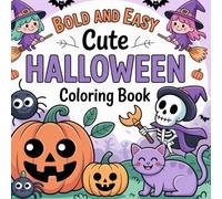 Bold and Easy Cute Halloween Coloring Book