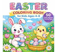 Bold and Easy Easter Coloring Book for Kids: 50 Large and Simple Designs for Toddlers and Kids Ages 4-8 | Thick Lines for Stress-Free Coloring with ... Easter Eggs | Perfect Easter Basket Stuffer