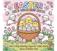 Bold and Easy Easter Coloring Book for Kids: Simple Spring Activity Book for Early Learners - Large Print Illustrations of Animals, Flowers, and Easter Eggs