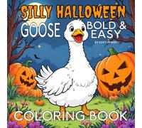Bold and Easy Halloween Coloring Book: Simple Big Pictures for Kids, Seniors & Beginners | Stress-Free Fun with Thick Lines & 40+ Spooky Pages