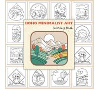 Bold and Easy Minimalist Art: Boho Coloring Book for Adults & Teens, Relaxation with Abstract Coloring Pages, Stress Relief Designs