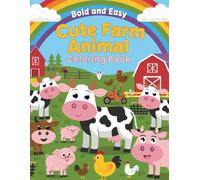 Bold and Easy Modern Farmhouse: Simple Minimalist Country Life Coloring Book for Kids and Beginners - Aesthetic Barns, Garden Flowers and Cozy Rural Scenes with Thick Lines