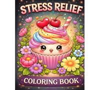 Bold and Easy Stress Relief Coloring Book: Simple and Big Designs for Adults and Seniors featuring Cute Animals, Cozy Spaces, and Nature Patterns for Instant Relaxation | Adults coloring book