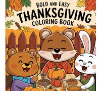 Bold and Easy Thanksgiving Coloring Book