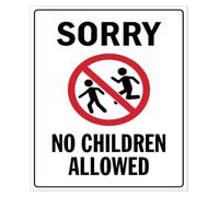 Bold Apologies No Allowed Beyond Here Tin Sign 12x8 Inch