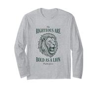 Bold as a Lion Christian Bible Psalm Verse Manga Larga
