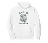 Bold as a Lion Christian Bible Psalm Verse Sudadera con Capucha