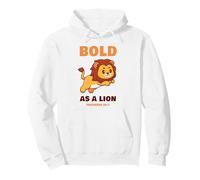 Bold as a Lion - Proverbs 28:1 Adults & Kids Christian Faith Sudadera con Capucha