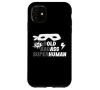 Bold Badass Superhuman Old Ass Human Old Ass Man Funny Dad Carcasa para iPhone 11