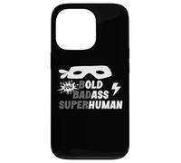 Bold Badass Superhuman Old Ass Human Old Ass Man Funny Dad Carcasa para iPhone 13 Pro