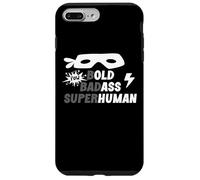 Bold Badass Superhuman Old Ass Human Old Ass Man Funny Dad Carcasa para iPhone 7 Plus/8 Plus