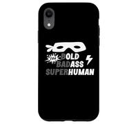 Bold Badass Superhuman Old Ass Human Old Ass Man Funny Dad Carcasa para iPhone XR