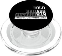 Bold Badass Superhuman - Viejo Papá Abuelo Sarcástico PopSockets PopGrip para MagSafe