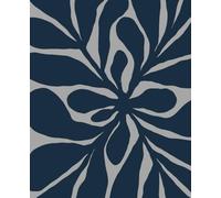 Bold Botanical Pattern Notebook: 200 Lined Page Journal. Soft Matte Cover with Abstract Floral Design. Stylish Writing Notebook for Work, School or Daily Notes.